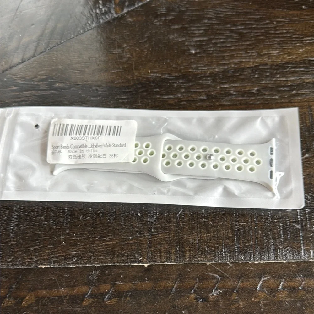 White and Green Sport Band